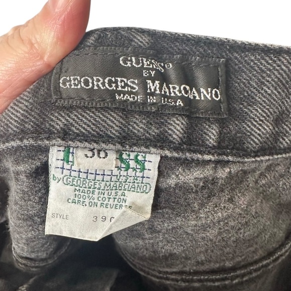 |VTG| GUESS 90s Pascal Baggy Tapered Raw Hem Jeans - Picture 7 of 8